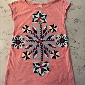 TEA COLLECTION Pink Floral Kids Dress Size 3T